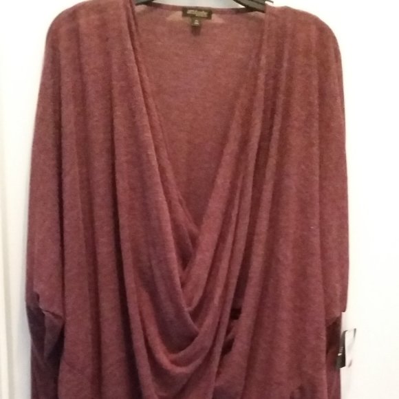 Attitude Women Tops - 08 Cross Over Burgundy Top